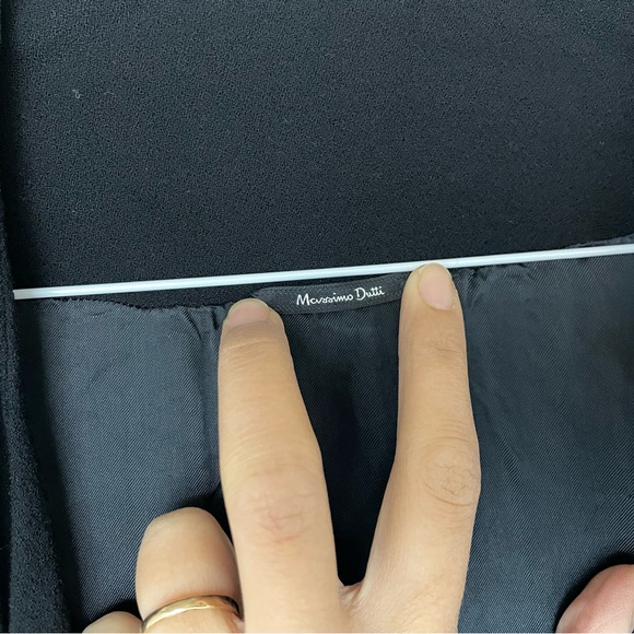 Massimo Dutti Black Plunge Sleeveless Vest - Picture 4 of 6